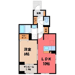 ハイライフ Ⅱの物件間取画像